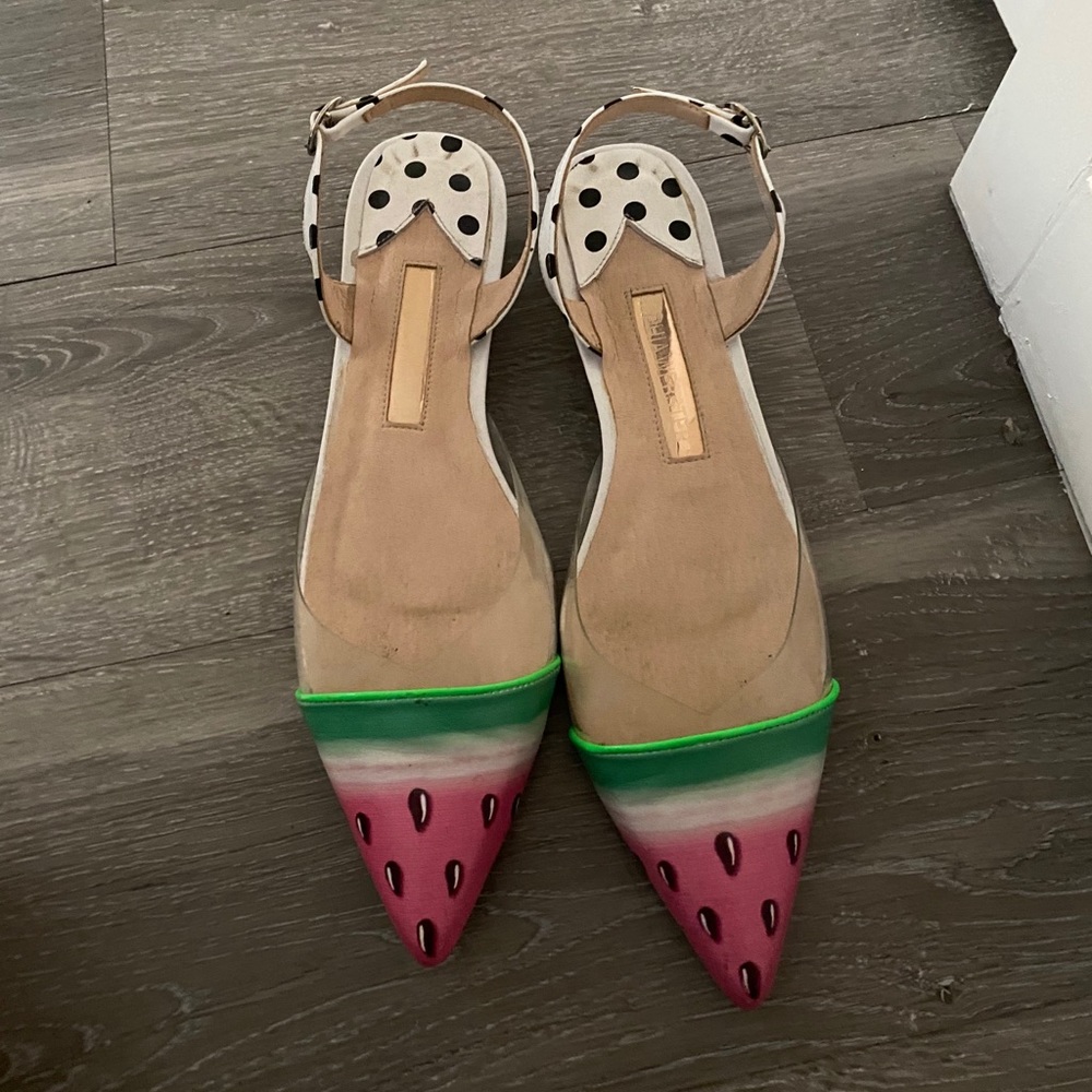 Sophia Webster watermelon flats